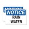 Signmission Rain Water, 10 in W x Rectangle, Vinyl Decal OS-2PACK-NS-D-710-L-17975 - alternate 1